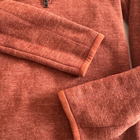 Patagonia Better Sweater Red/orange Rust Quarter-Zip Fleece - Picture 4 of 6